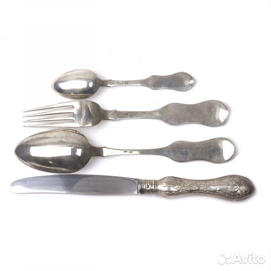 Столовый набор серебра 