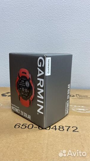 Часы garmin instinct 2x solar красные новые