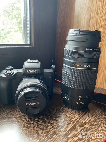 Зеркальный фотоаппарат Canon m50 и объектив