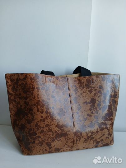 Сумка шоппер Ecco upcycled east west новая