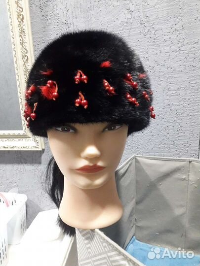 Шапка норковая женская