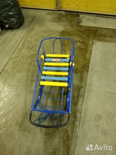 Детские санки с колесами б.у