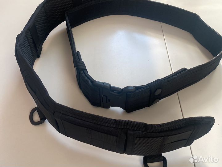 Пояс тактический разгрузочный черный