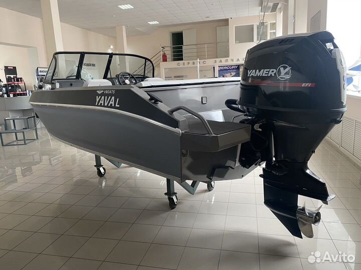 Лодка Волжанка Yava L fish с мотором yamer EF100