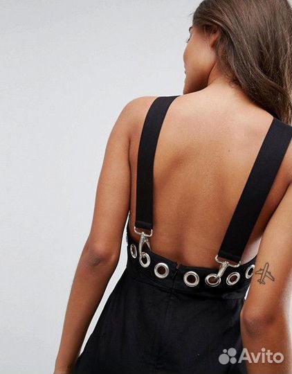 Ромпер с отделкой люверсами ASOS