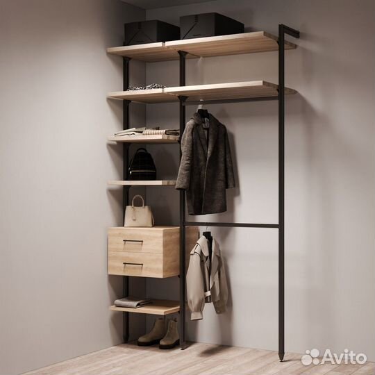 Прихожая в стиле лофт SMART Alum