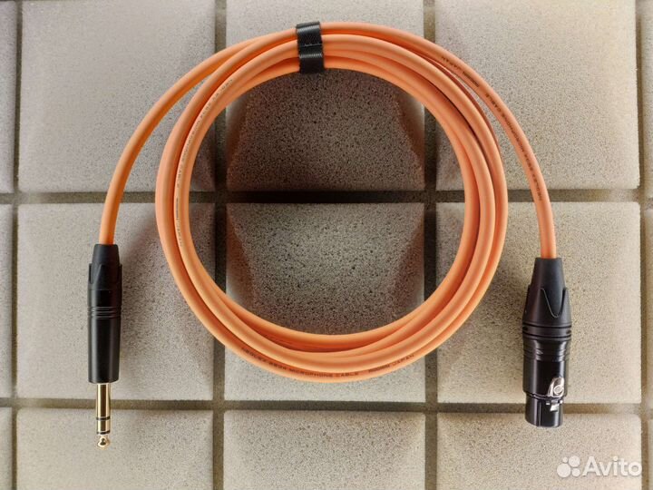 Xlr гнездо - Jack 6,3 TRS mogami 2534