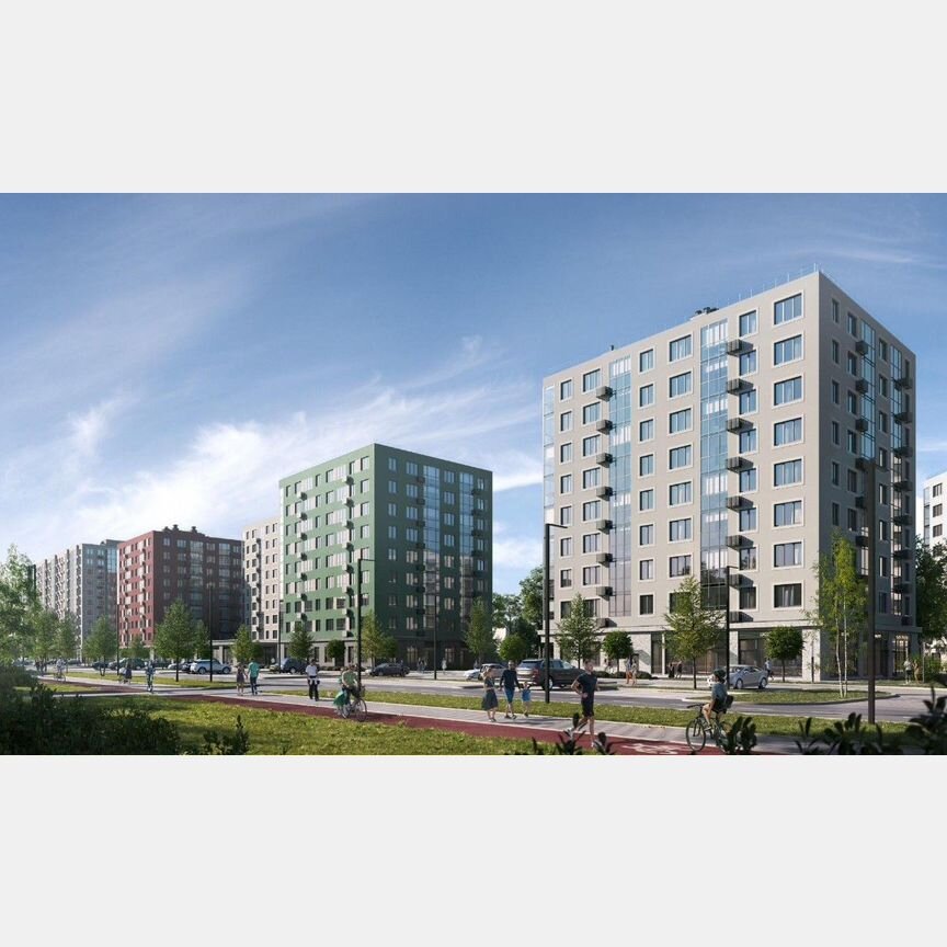 2-к. квартира, 52,9 м², 10/11 эт.