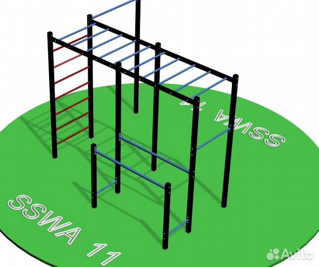Мощный спортивный комплекс для тренировок на улице