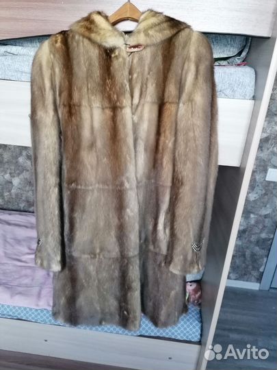 Шуба норковая с капюшоном 46 48