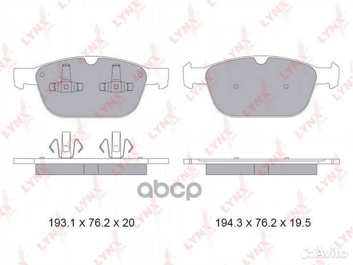 Колодки тормозные дисковые перед BD7820 LYN
