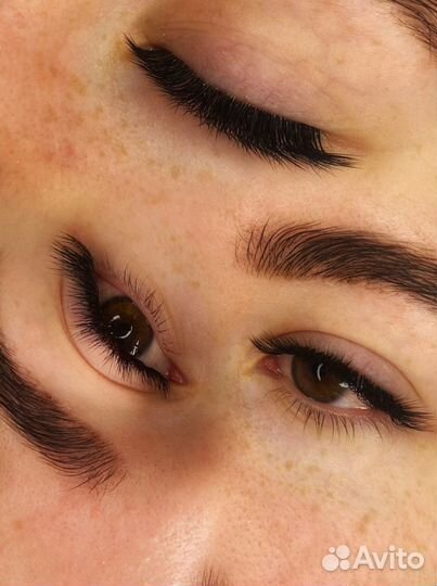 Наращивание ресниц/Брови/ламинирование