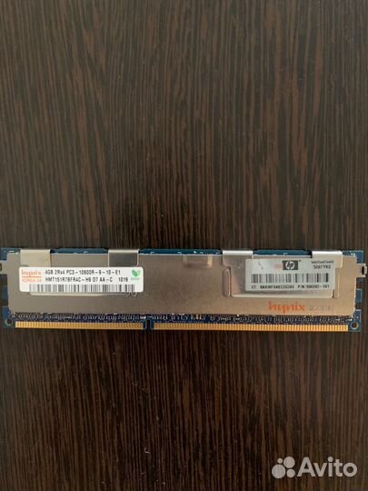 Серверная оперативная память ddr3 4gb (ecc reg)