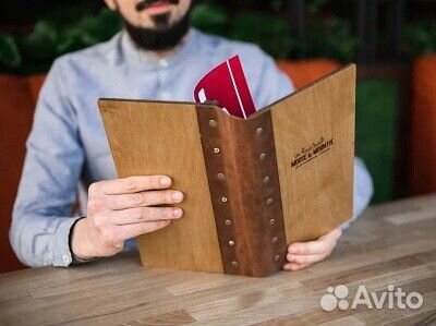 Деревянное меню на заказ в Чите