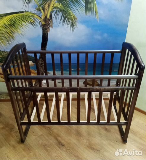 Кроватка детская Алита 3 массив берёзы, бортики