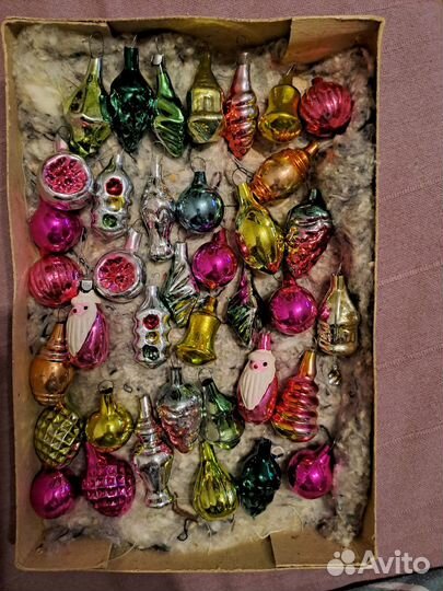 Елочные игрушки СССР набор 