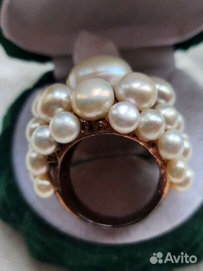 Кольцо с жемчугом