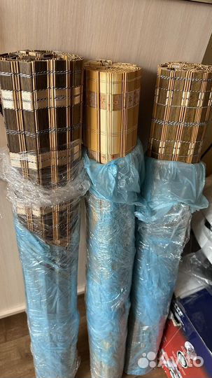 Шторы римские рулонные бамбук жалюзи на окно