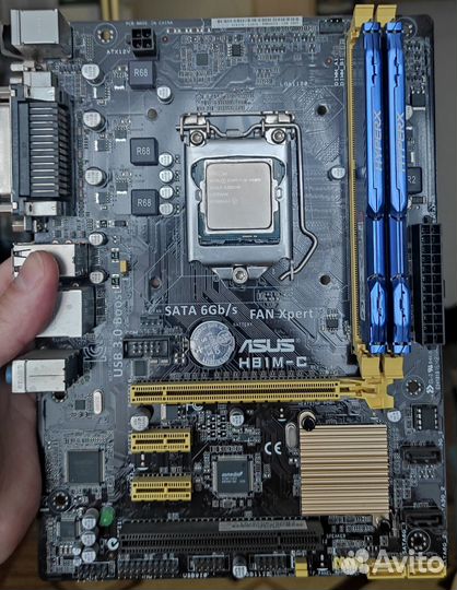 Материнская плата процессор i5 4690k + память ddr3