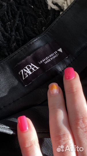 Кожаные шорты Zara