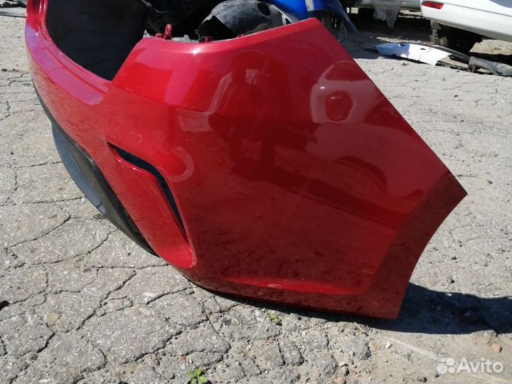 Задний бампер Kia Rio 4 красный