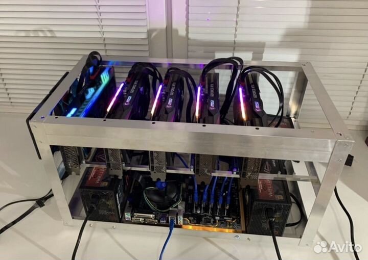 Корпус (риг) для майнинг фермы на 6 карт