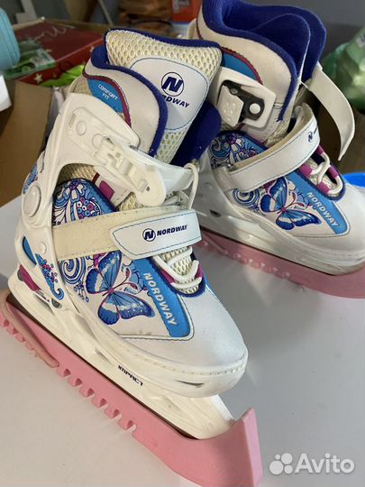 Коньки детские раздвижные с защитой лезвия