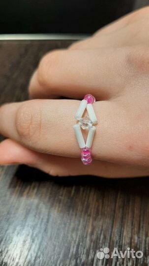 Кольцо из бисера