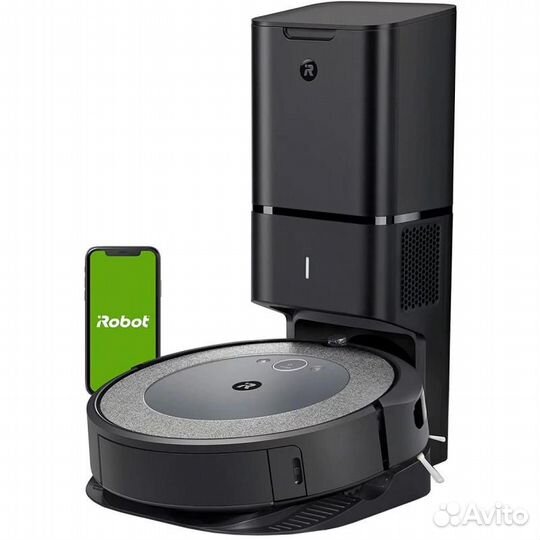 Робот-пылесос irobot Roomba i3+, серый/черный i355