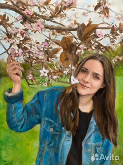 Портрет маслом по фото. Подарки ручной работы