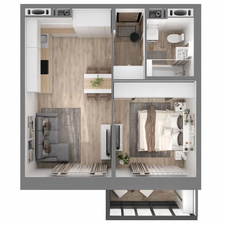 1-к. квартира, 36,2 м², 7/23 эт.