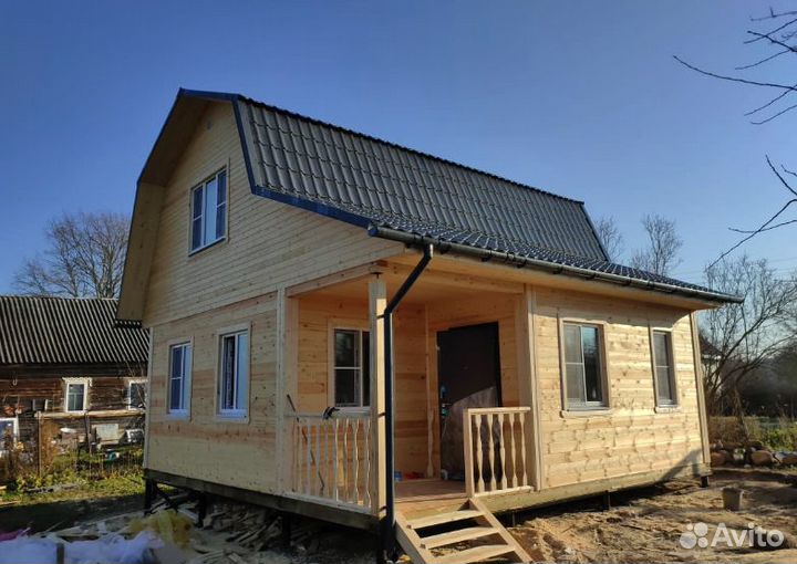 Дом из бруса (профилированного) монт. до 4 нд