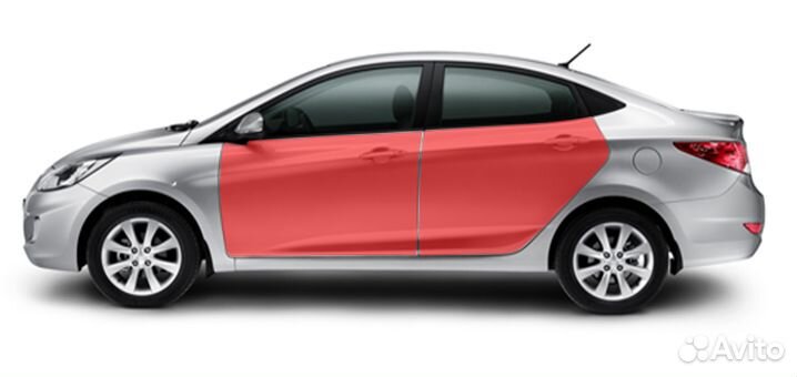 Комплект шумоизоляции дверей Kia Rio 4 поколение