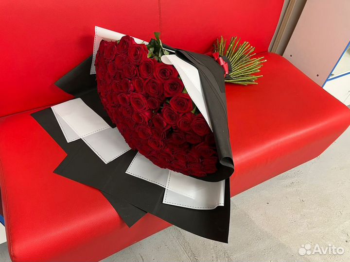 Розы 101 штука 70 см