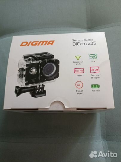 Экшн камера digma DiCam 235