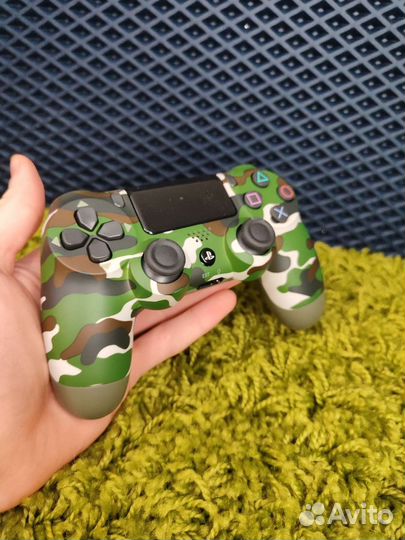 Джойстик ps4 Зеленый камуфляж