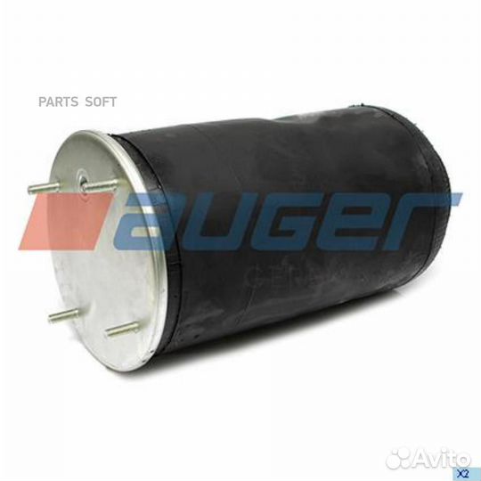 Auger AU 34813 пневмоподушка без стак.h511 4шп.M12. 1отв.штуц.M22. Н: 1отв. \SAF/Trailor/маз/ROR