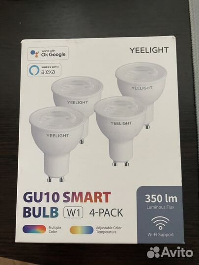 Умные лампы yeelight gu10 smart bulb
