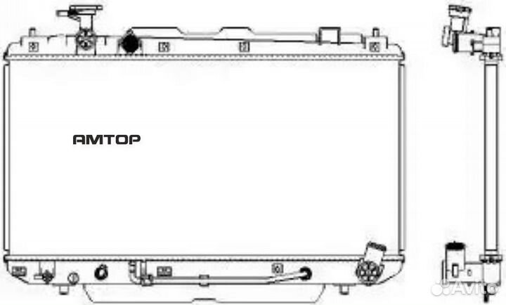 Sakura 34611019 Радиатор охлаждения Sakura 3461101
