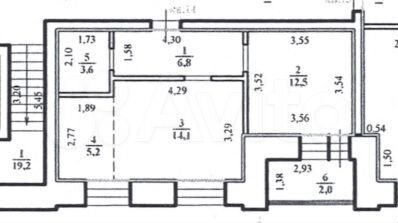 2-к. квартира, 47 м², 2/7 эт.