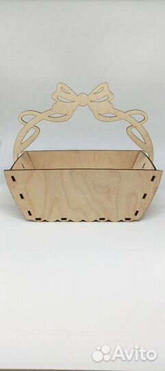 Корзина для цветов с ручкой