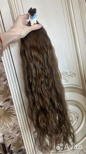 Волосы для наращивания срез русские 60 см