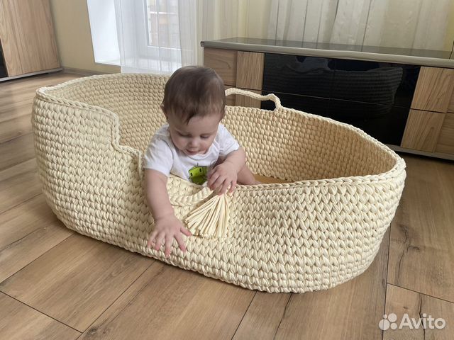 Люлька переноска вязаная на заказ