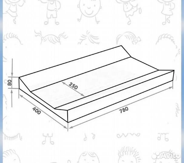 Пеленальная доска на кроватку