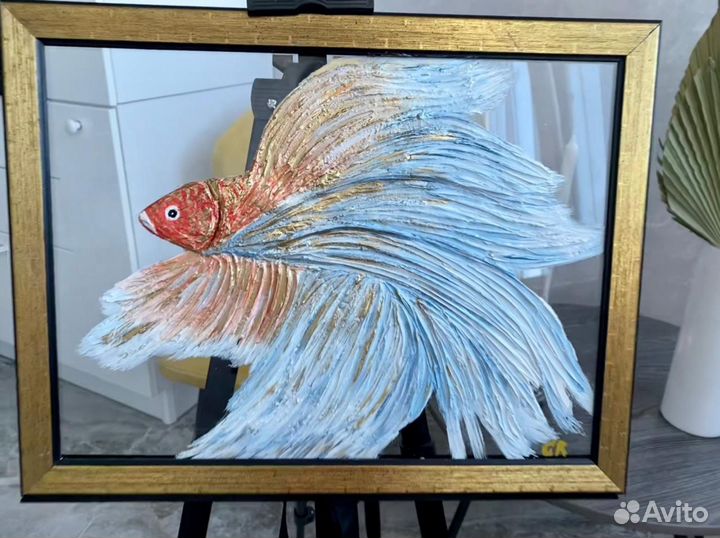 Картина обтемная на стекле