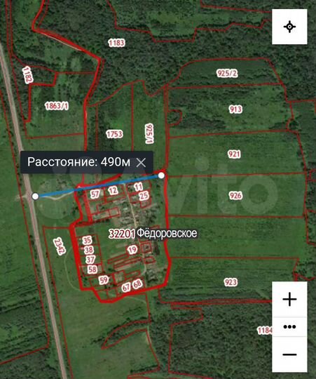 Участок 99 сот. (СНТ, ДНП)