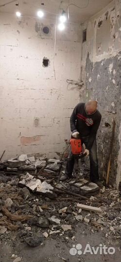 Демонтаж(частник) +Вывоз мусора+ремонт под ключ