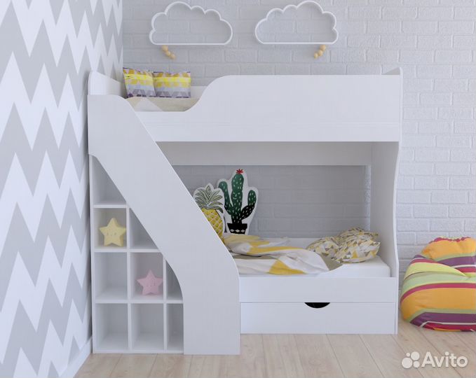 Кровать 2-х ярусная Умка-2 (правая/левая)