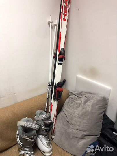 Горные лыжи с ботинками