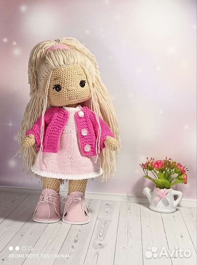 Вязаные игрушки кукла